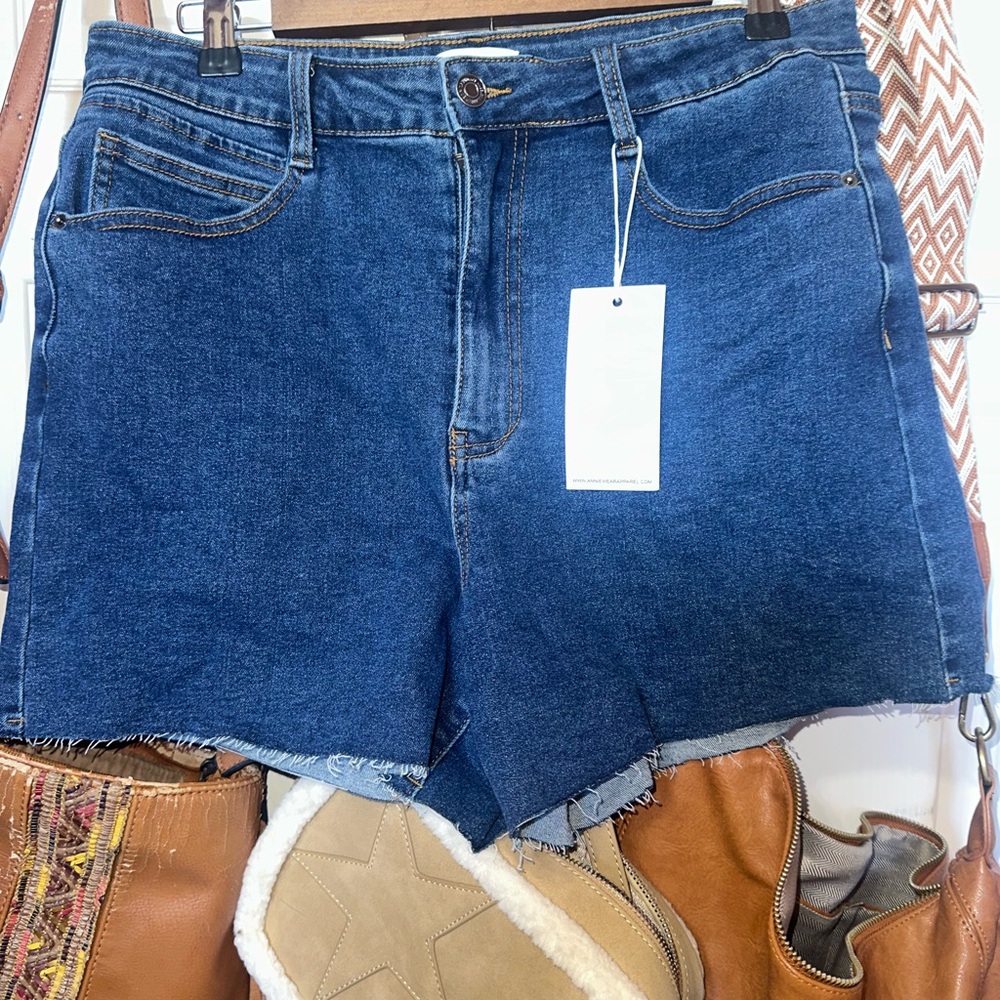 NWT Hopes blue denim shorts